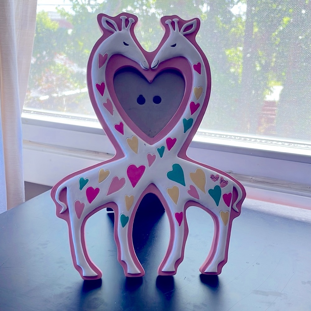 Giraffe Heart Picture Frame
